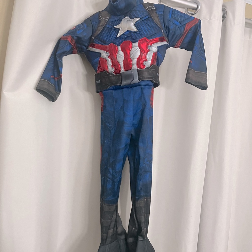 Captain America Kids Costume by Marvel Halloween or Play 3T with mask
